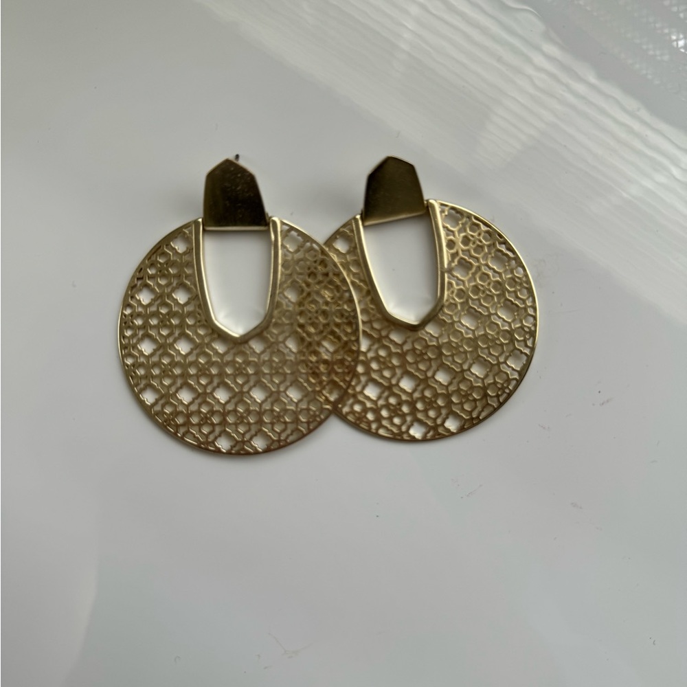 Kendra Scott Diane Gold Filigree Earrings